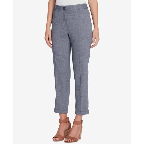 Tahari Asl Pants - Tahari Asl Womens Straight Leg Ankle Pants Size 18